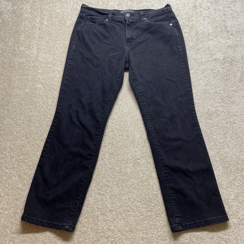 Levi's 505 Straight Leg Jeans Womens 12S W31 L30 Black Denim Mid Rise Classic